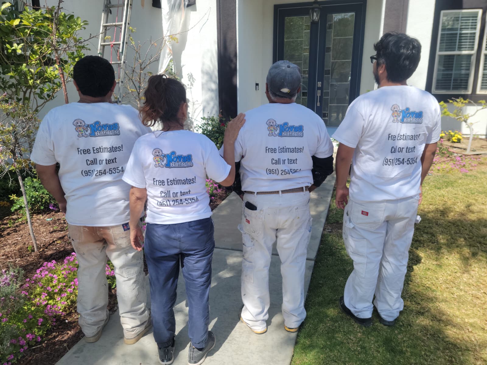 Nova's Painting Inc. team at work