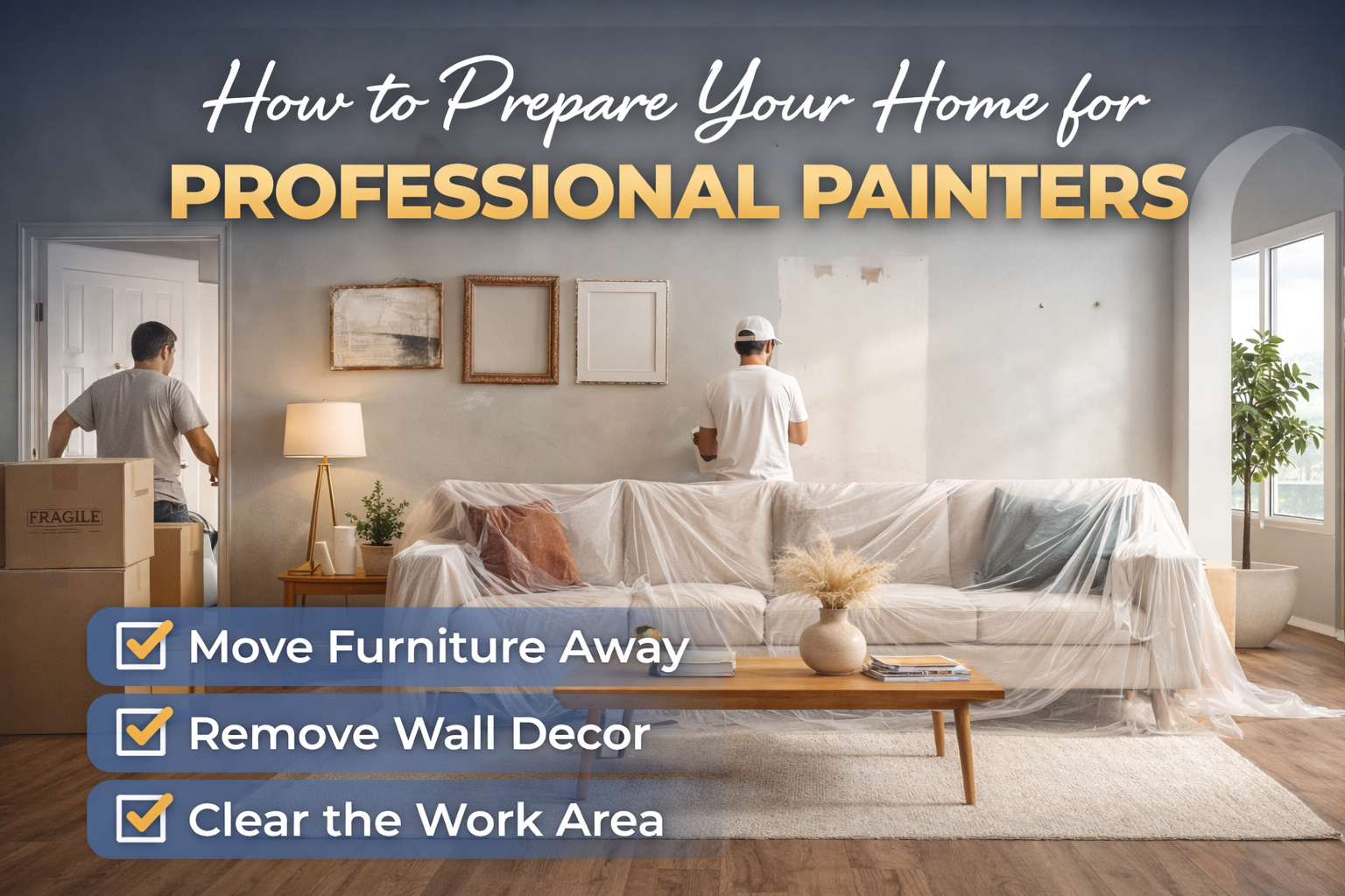 Preparing your home for professional painters